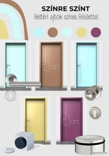 Beltéri ajtók színes felülettel
