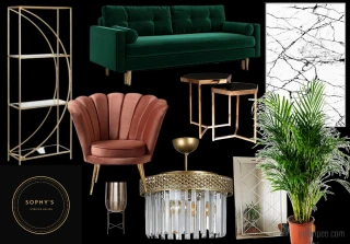 Sophy's Interior Design - Art Deco  living room