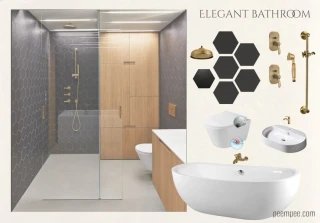 elegáns fürdőszoba