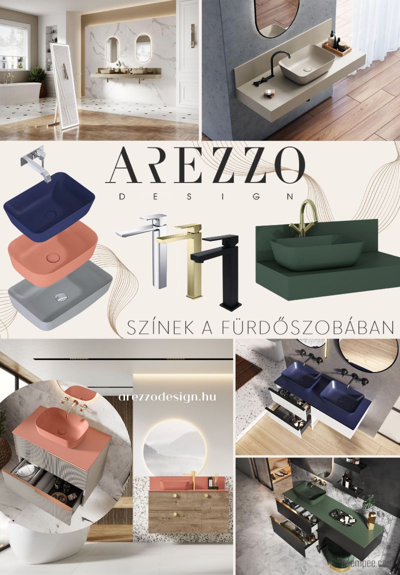 Arezzo Design - Színek a fürdőszobában
